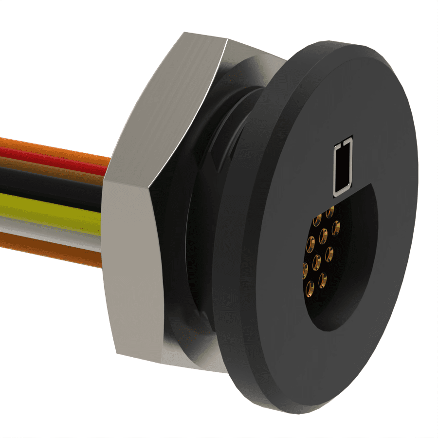 A22407-001 Micro 360® Circulars Threaded Panel Mount Wired/Cable - Image 1