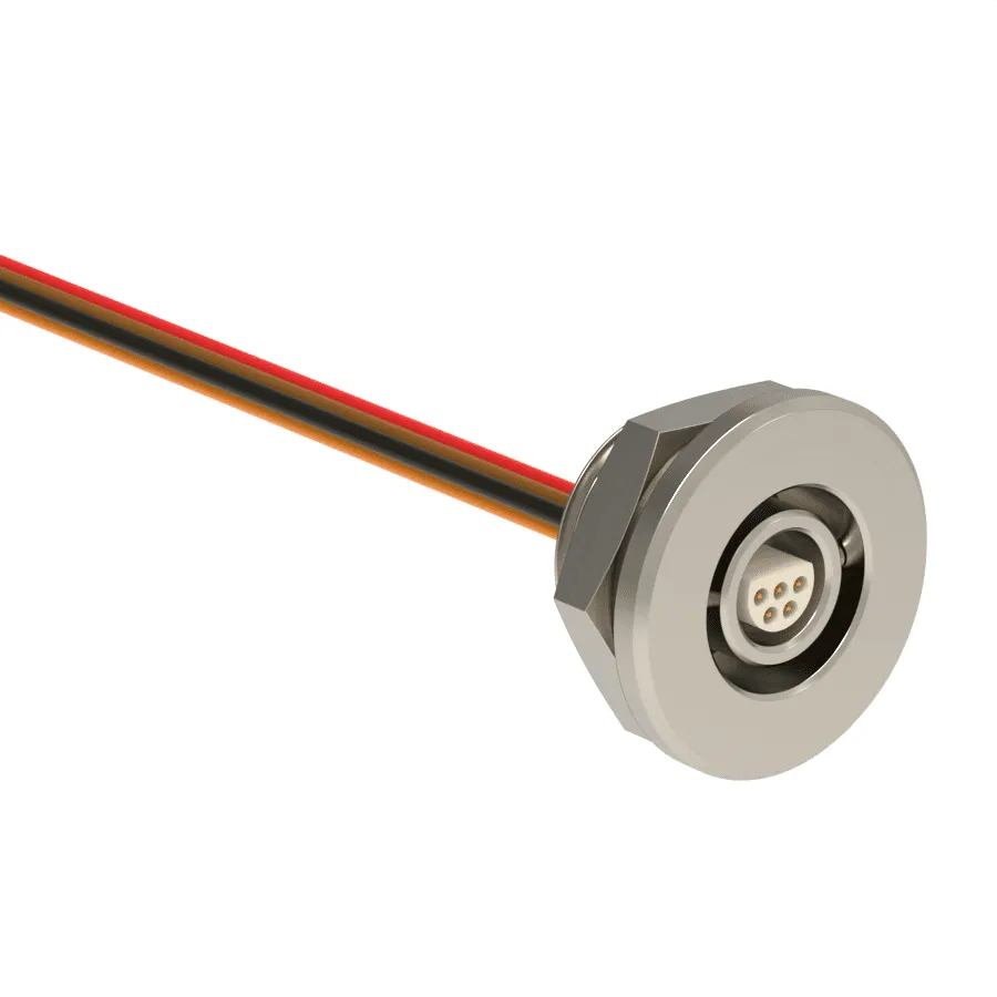 Micro 360® Circulars Twist Lock Panel Mount - Straight Thru-Hole - Image 1