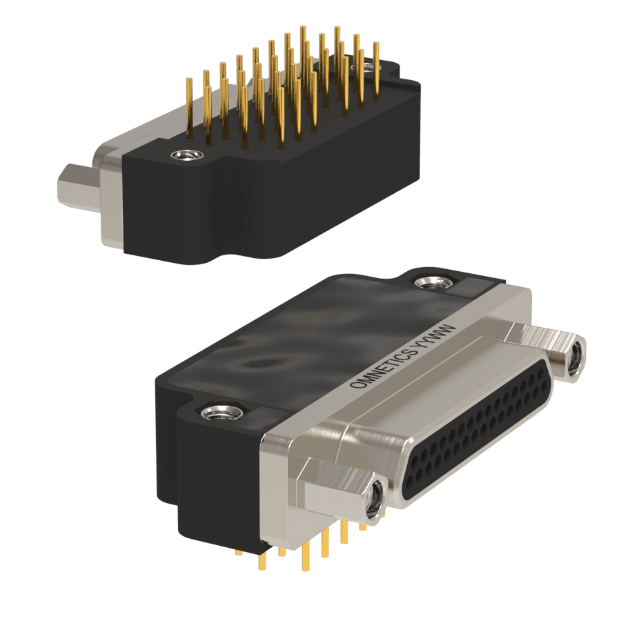 A98252-031 Low Profile Micro-D Right Angle Thru-Hole at .100" centers (SR1) - Image 1